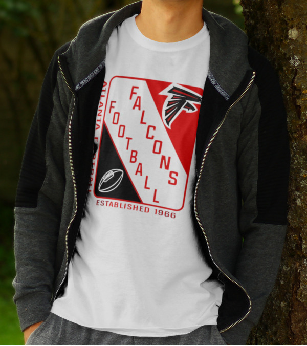 Atlanta Falcons Football Established 1966 Shield T-Shirt