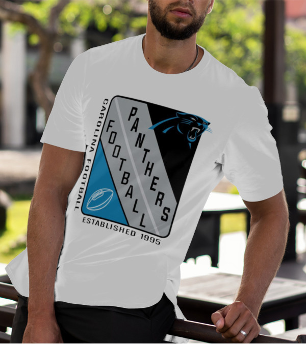 Carolina Panthers Football Shield Established 1995 T-Shirt