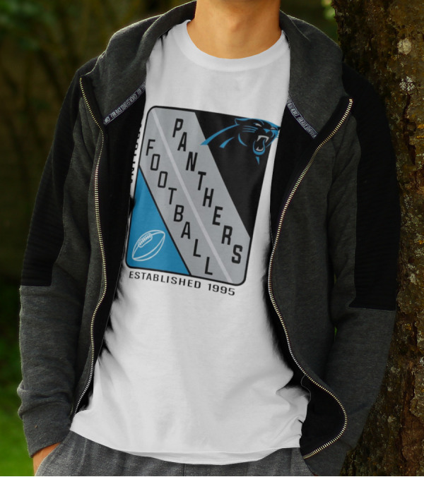 Carolina Panthers Football Shield Established 1995 T-Shirt