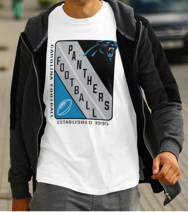 Carolina Panthers Football Shield Established 1995 T-Shirt