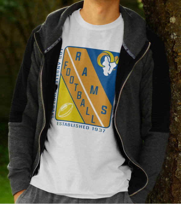 Los Angeles Rams Football Established 1937 T-Shirt