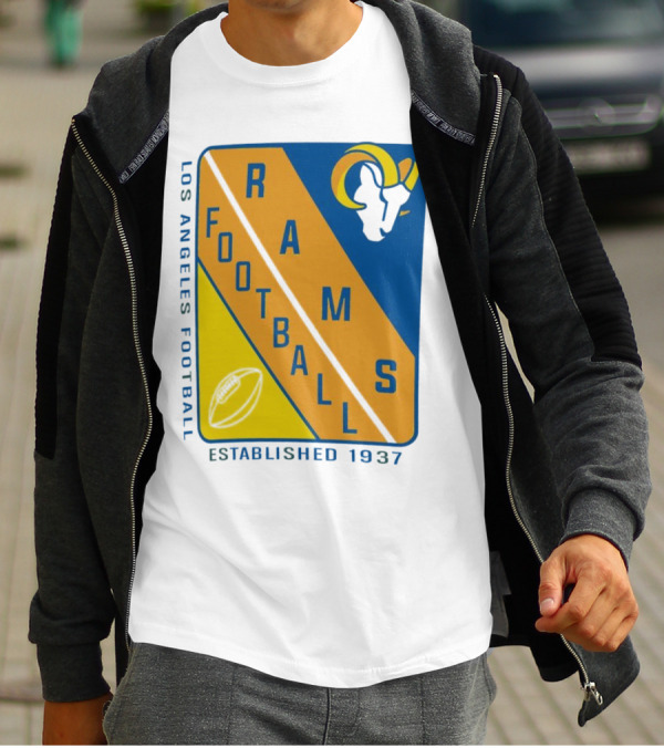 Los Angeles Rams Football Established 1937 T-Shirt