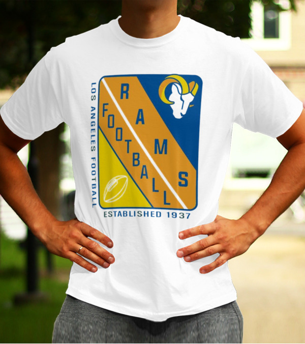 Los Angeles Rams Football Established 1937 T-Shirt