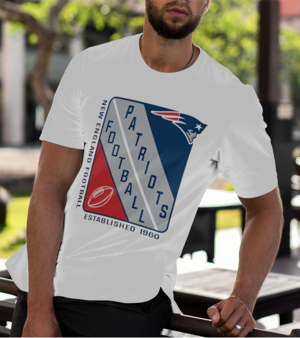 New England Patriots Football Established 1960 Shield T-Shirt