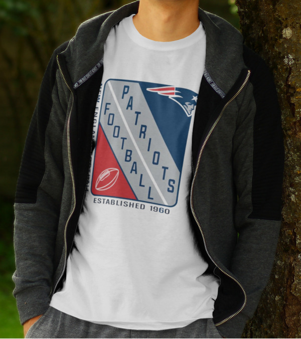 New England Patriots Football Established 1960 Shield T-Shirt