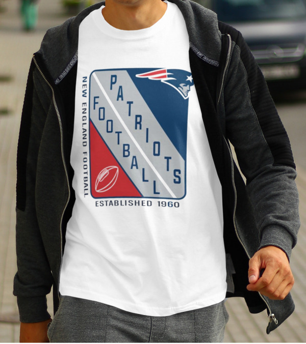 New England Patriots Football Established 1960 Shield T-Shirt