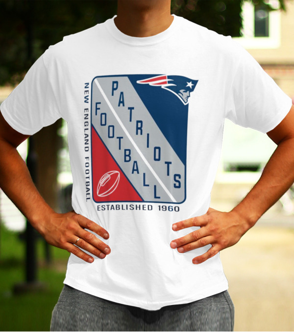 New England Patriots Football Established 1960 Shield T-Shirt