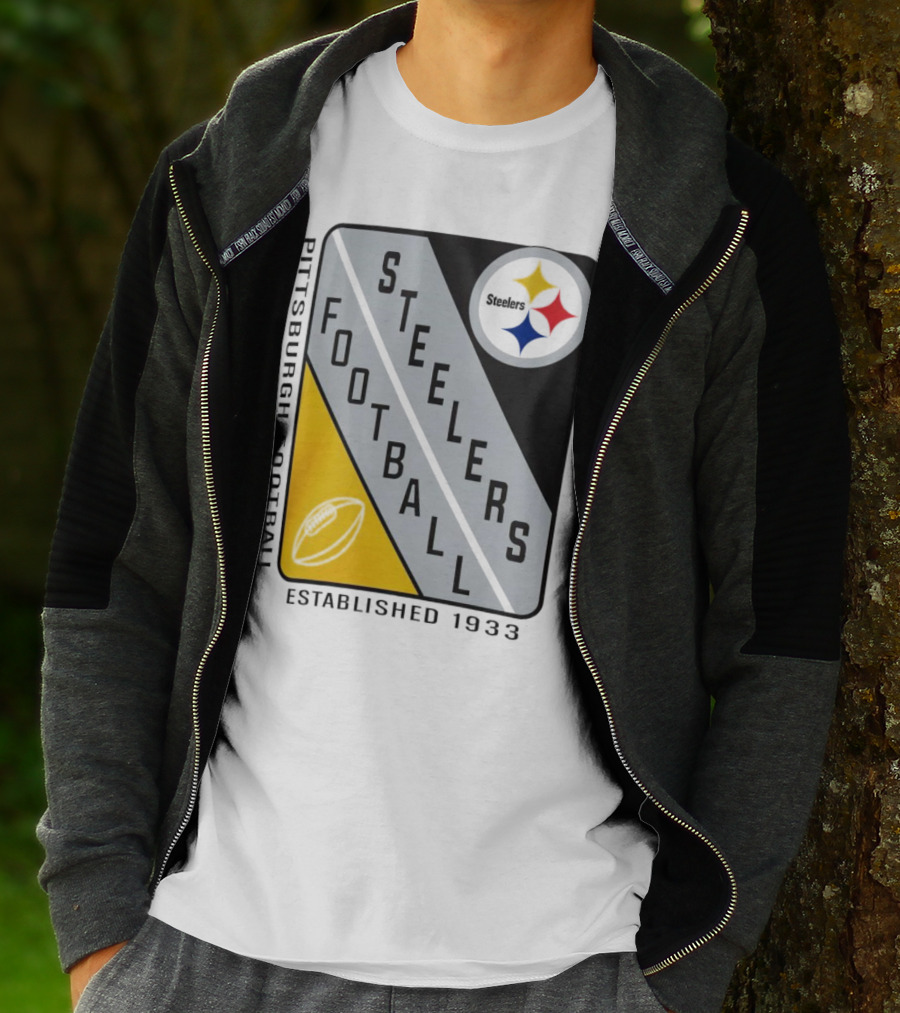 Pittsburgh Steelers Football Established 1933 Shield T-Shirt
