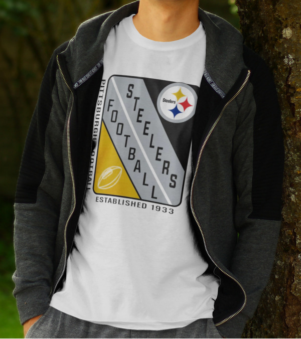 Pittsburgh Steelers Football Established 1933 Shield T-Shirt