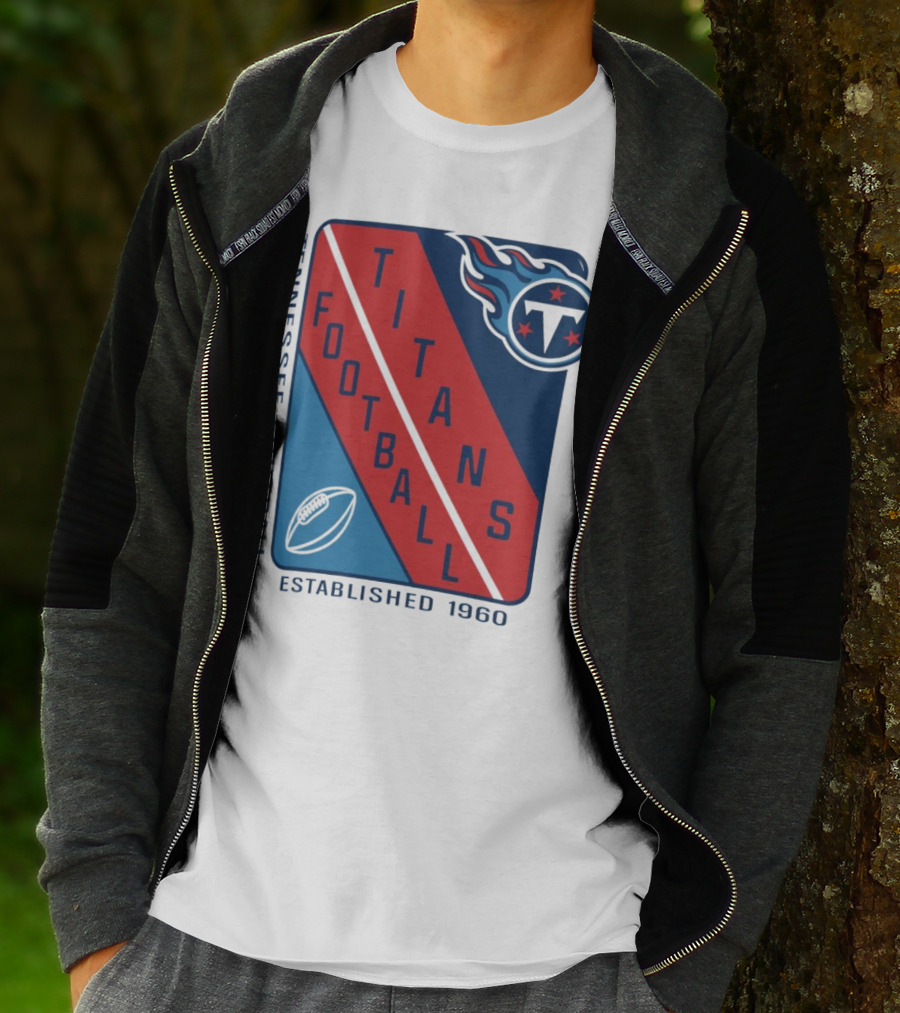 Tennessee Titans Football Established 1960 NFL Shield T-Shirt