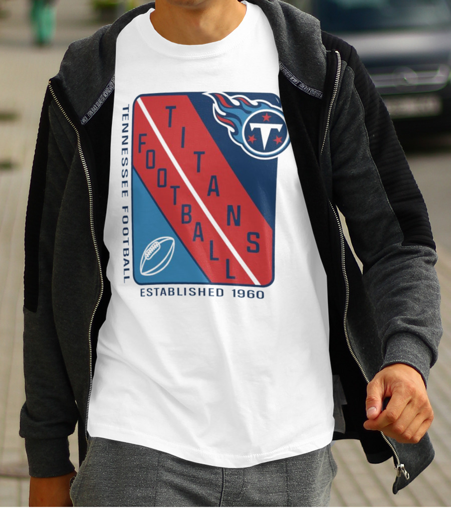 Tennessee Titans Football Established 1960 NFL Shield T-Shirt