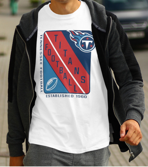 Tennessee Titans Football Established 1960 NFL Shield T-Shirt