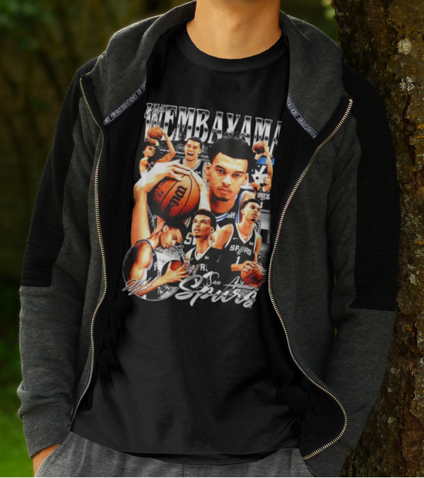 Wembanyama San Antonio Spurs 1 Basketball T-Shirt