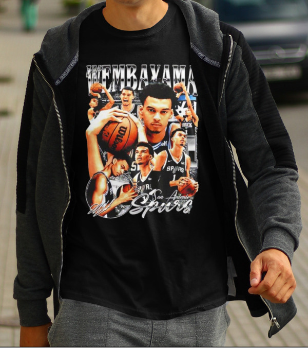 Wembanyama San Antonio Spurs 1 Basketball T-Shirt
