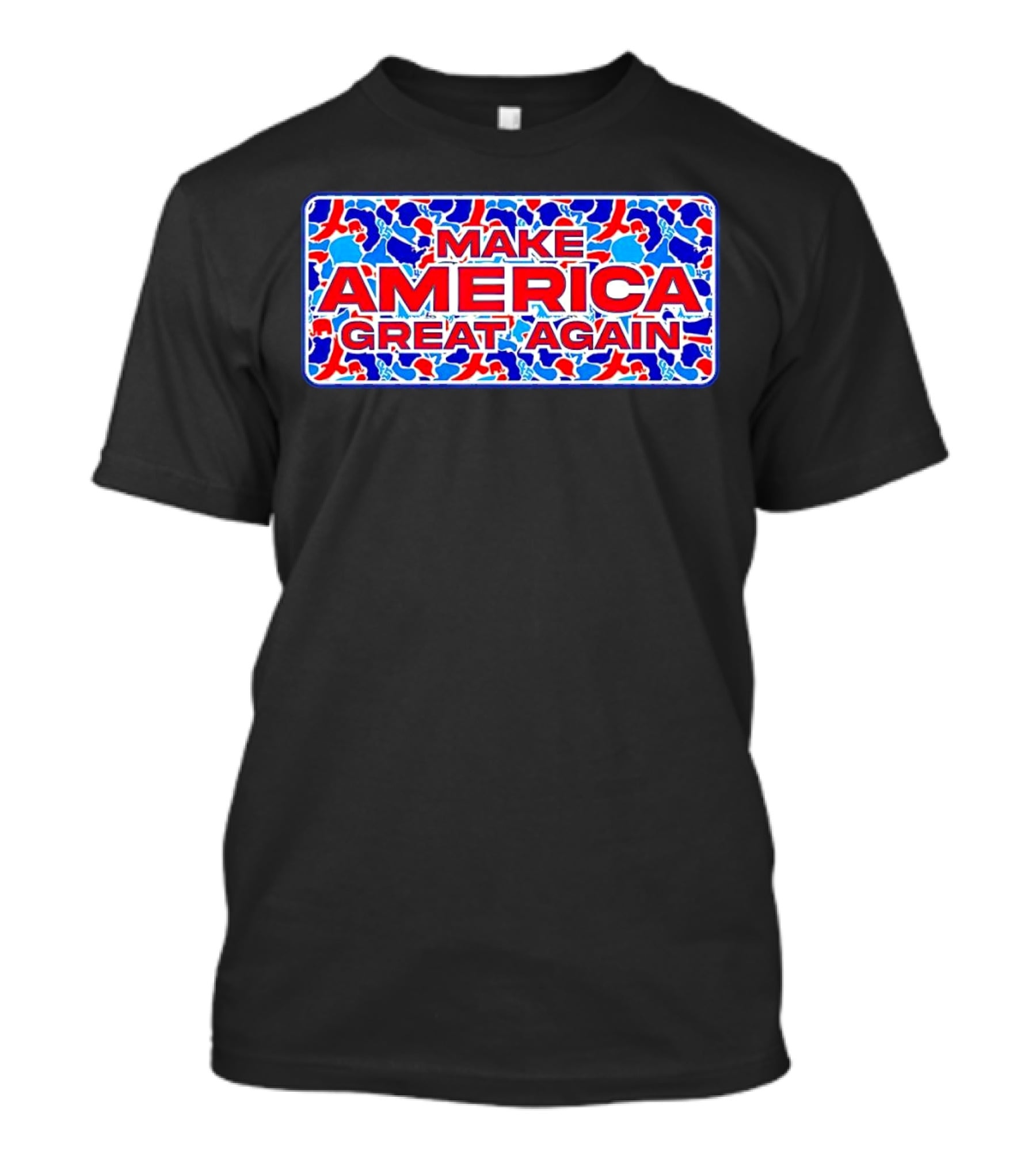 Make America Great Again Camo Red Blue White T-Shirt