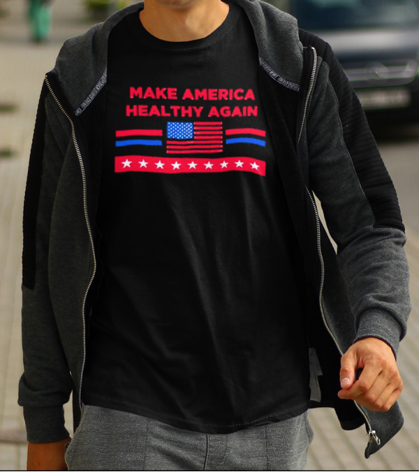 Make America Healthy Again American Flag T-Shirt