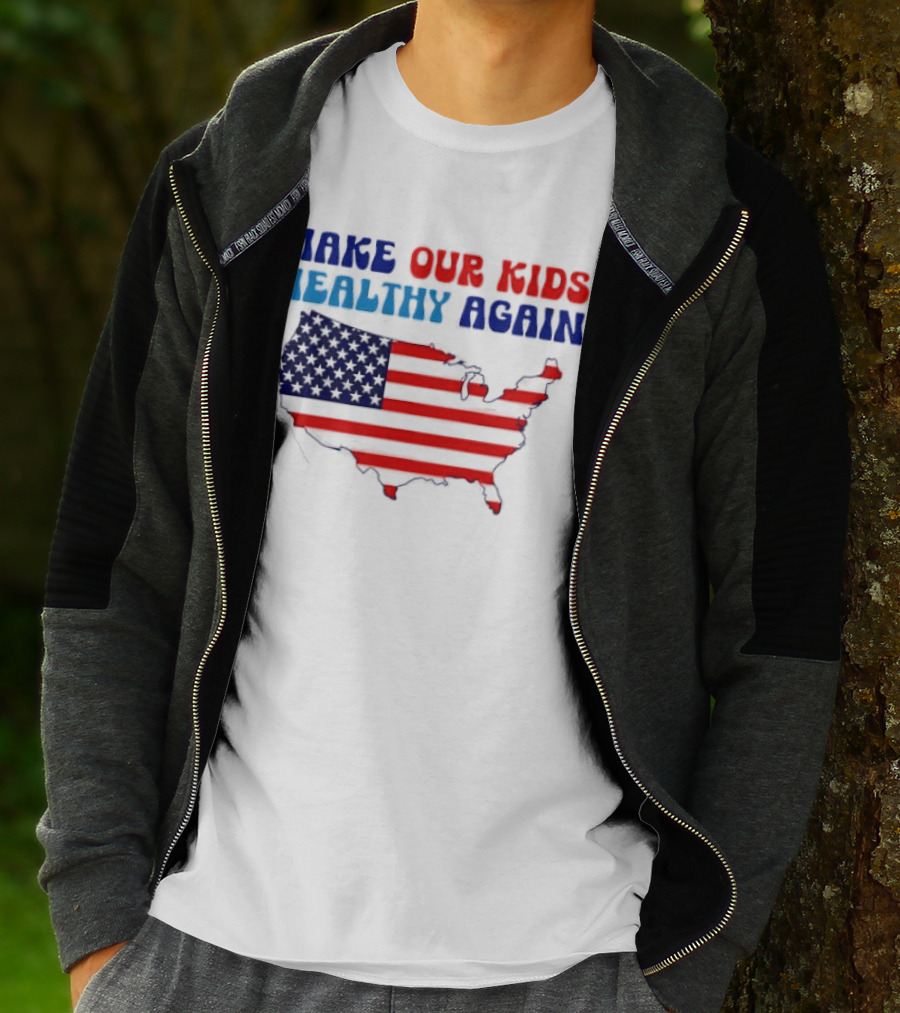 Make Our Kids Healthy Again United States Map T-Shirt