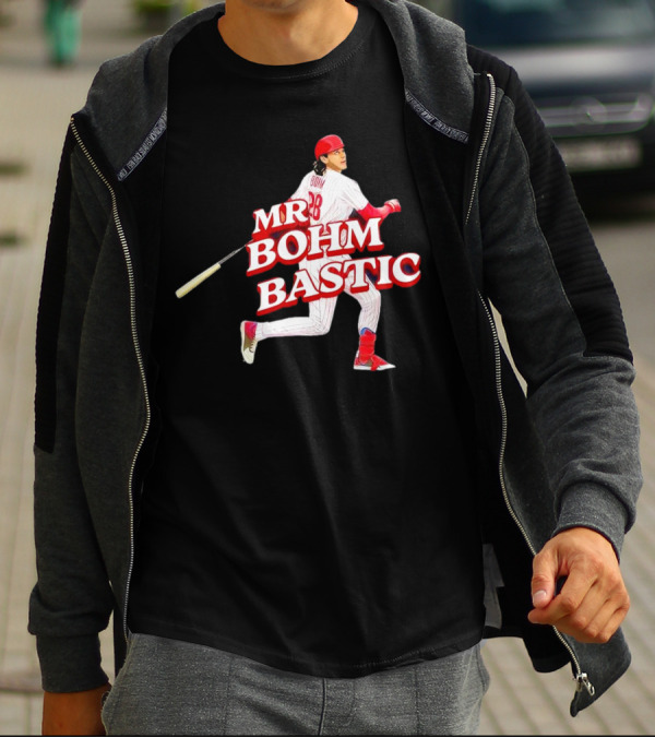 Philadelphia Phillies Alec Bohm Mr. Bohm Bastic Baseball Player T-Shirt