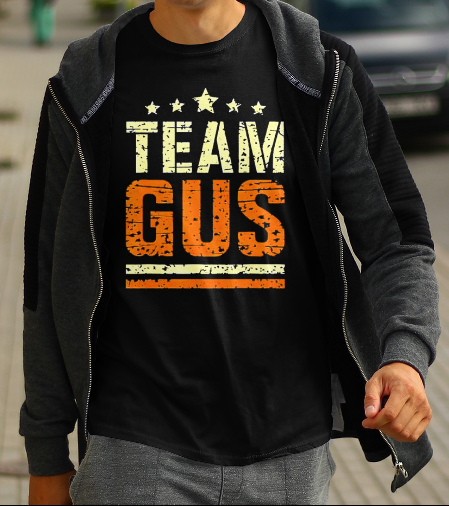 Team Gus Retro Vintage Style Stars T-Shirt