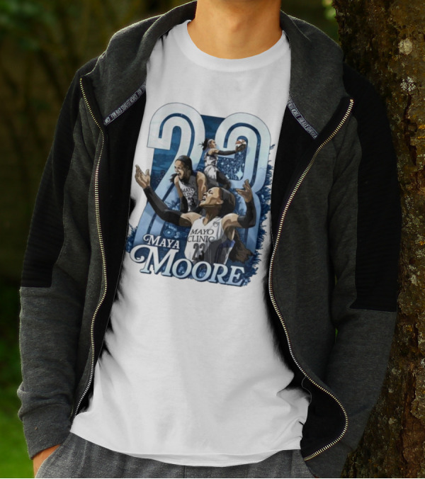 Maya Moore 23 Mayo Clinic Retro Basketball Legend T-Shirt