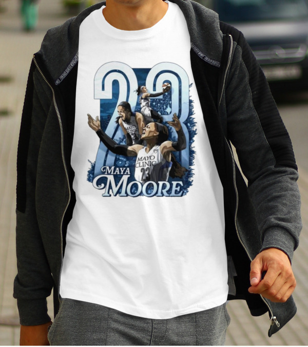 Maya Moore 23 Mayo Clinic Retro Basketball Legend T-Shirt