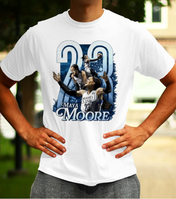 Maya Moore 23 Mayo Clinic Retro Basketball Legend T-Shirt