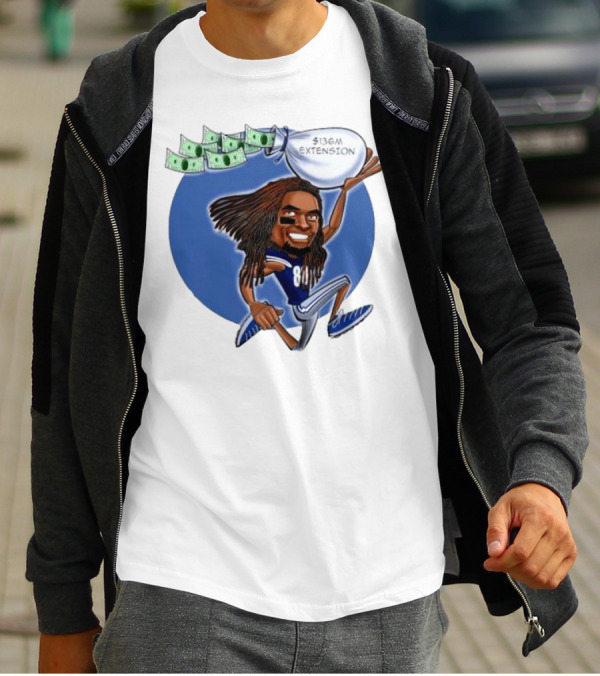 Ceedee Lamb Dallas Cowboys $136M Extension Cartoon T-Shirt