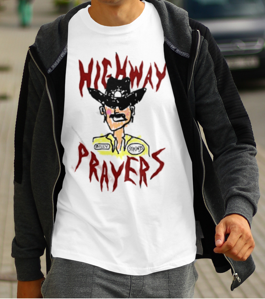 Highway Prayers Cowboy Sheriff With Billy Strings Badge T-Shirt
