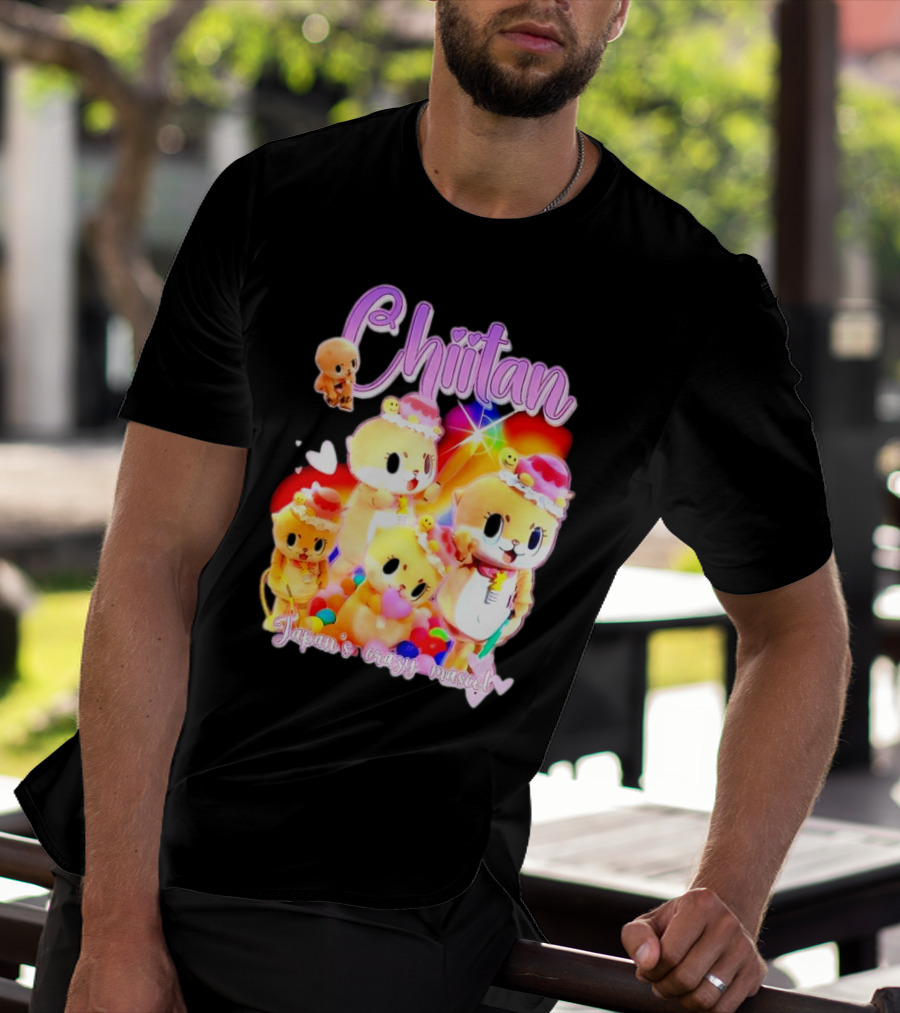 Chiitan Japan's Crazy Mascot Hinged Tweets T-Shirt
