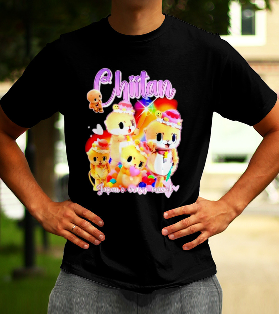 Chiitan Japan's Crazy Mascot Hinged Tweets T-Shirt
