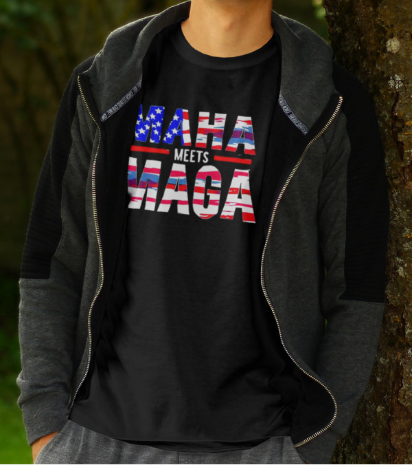 MAHA Meets MAGA US Flag T-Shirt