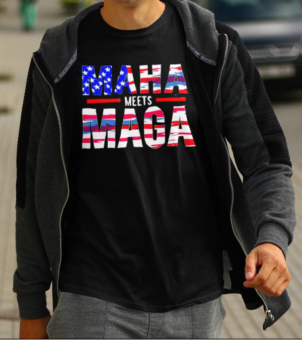 MAHA Meets MAGA US Flag T-Shirt