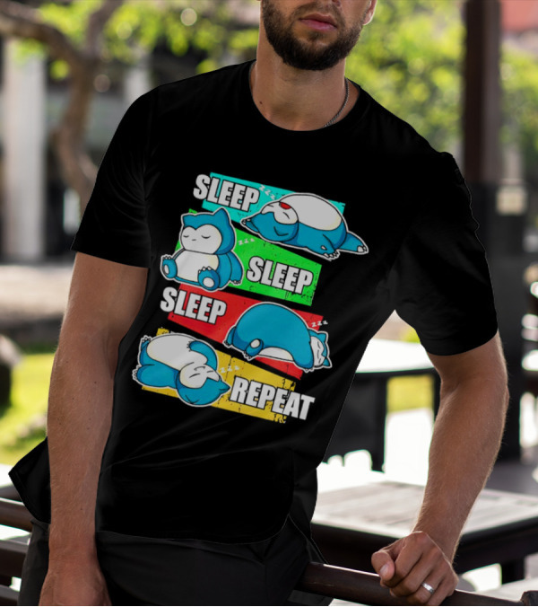 Sleep Sleep Sleep Repeat Snorlax Pokémon Life T-Shirt