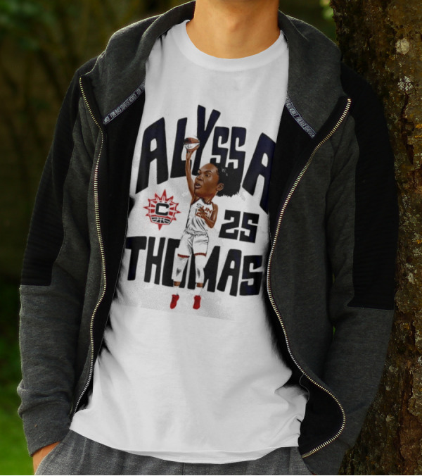 Alyssa Thomas 25 Connecticut Sun Cartoon T-Shirt