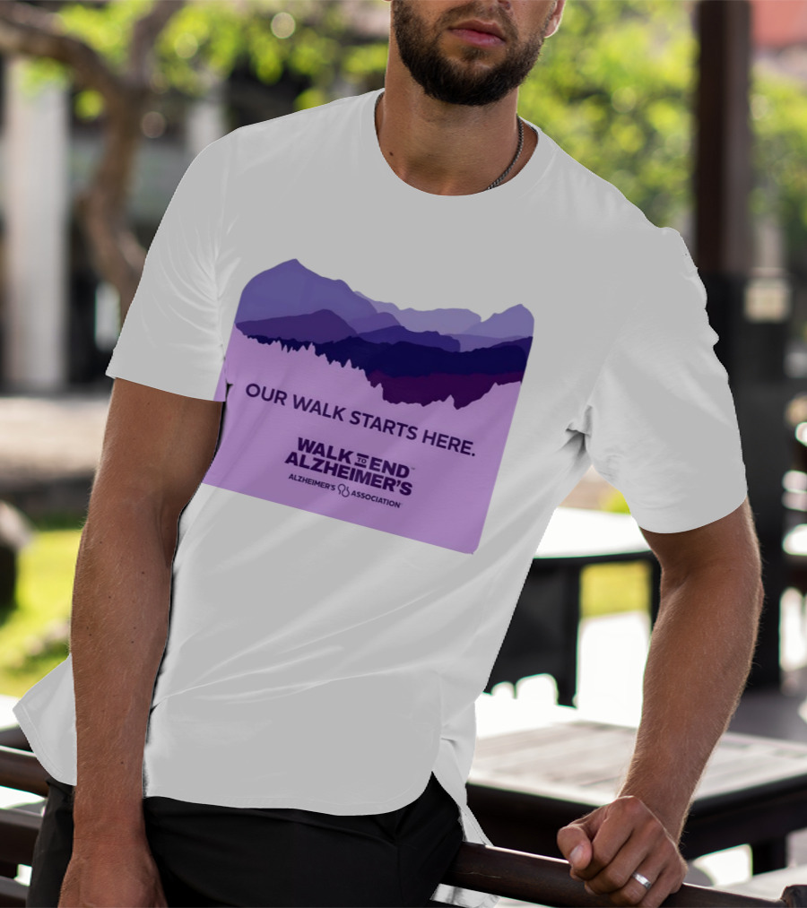 Our Walk Starts Here Walk To End Alzheimer’s Alzheimer's Association T-Shirt