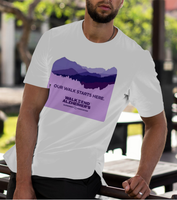 Our Walk Starts Here Walk To End Alzheimer’s Alzheimer's Association T-Shirt