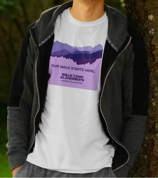 Our Walk Starts Here Walk To End Alzheimer’s Alzheimer's Association T-Shirt