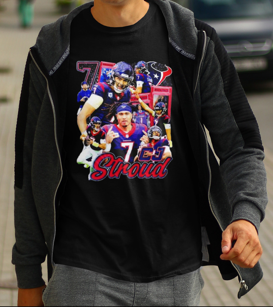 CJ Stroud Houston Texans 7 NFL Football Retro T-Shirt
