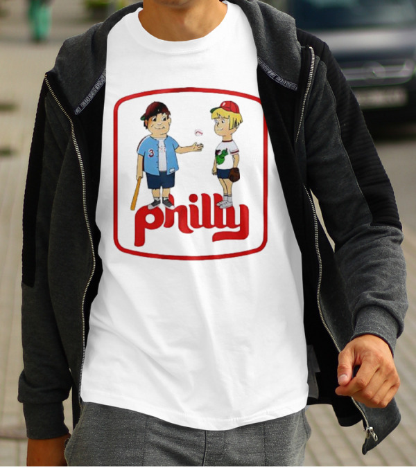 Philadelphia Phillies Phil And Phillis Philly Baseball Cartoon T-Shirt