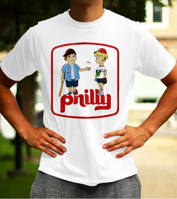 Philadelphia Phillies Phil And Phillis Philly Baseball Cartoon T-Shirt