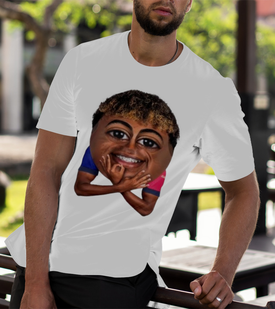 FC Barcelona Lamine Yamal Meme Big Head Funny Soccer Player T-Shirt