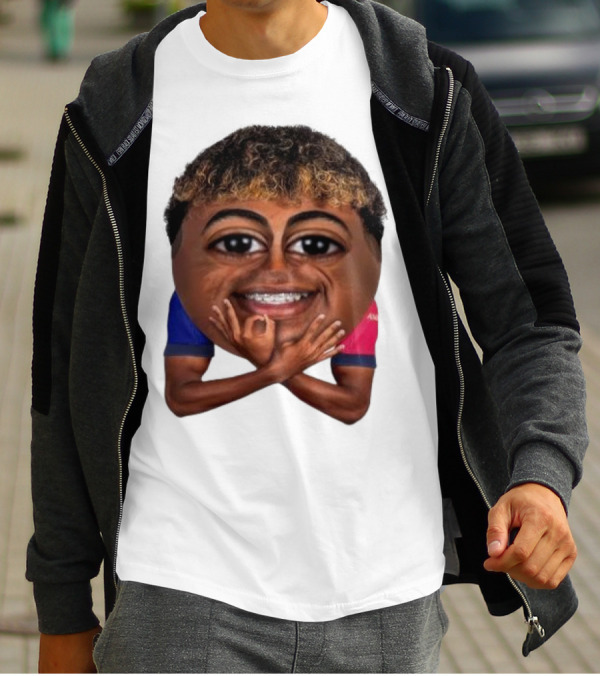 FC Barcelona Lamine Yamal Meme Big Head Funny Soccer Player T-Shirt