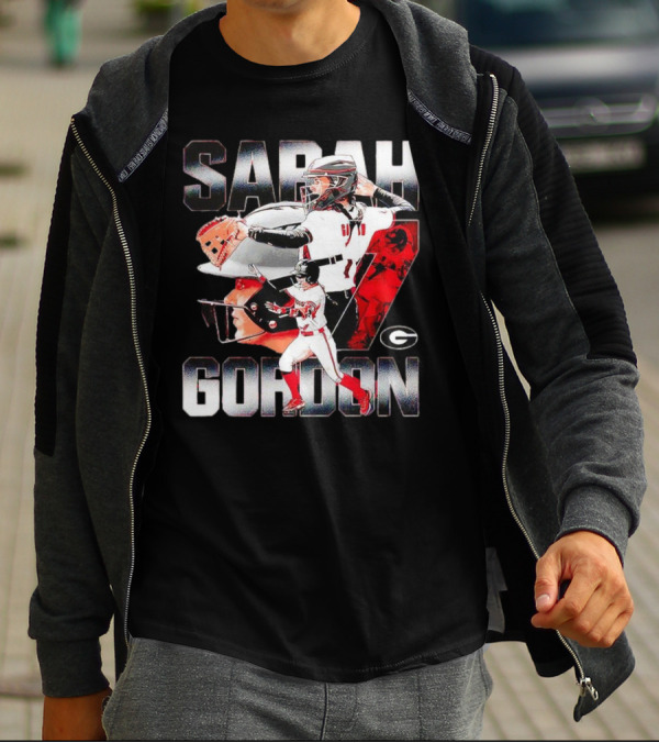 Sarah Gordon 7 Georgia Bulldogs T-Shirt