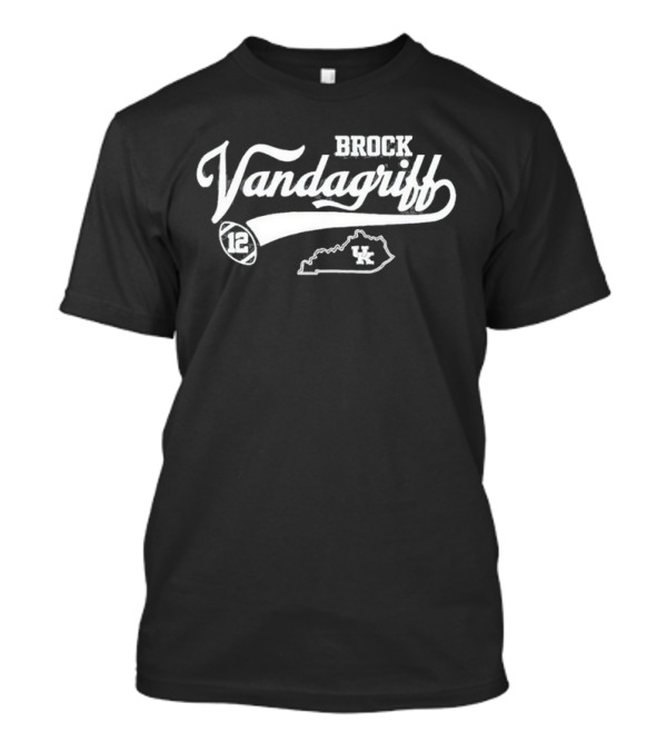 Brock Vandagriff Kentucky Wildcats 12 Flair Script UK T-Shirt
