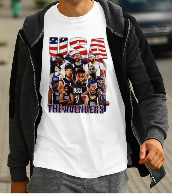 USA The Avengers All Team Players Basketball Stars T-Shirt