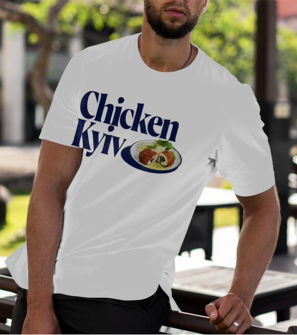 Chicken Kyiv Plate With Stuffed Cutlet And Greens T-Shirt