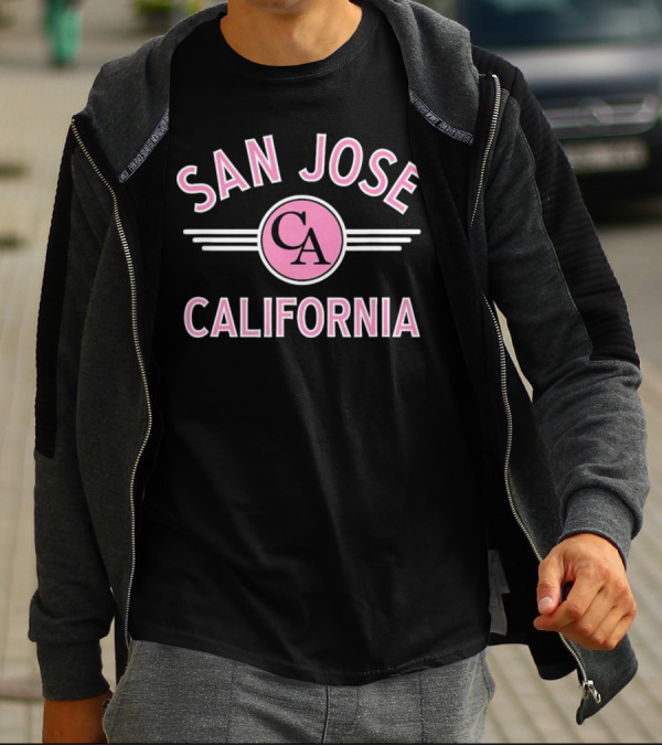 San Jose California Pink Circle CA T-Shirt