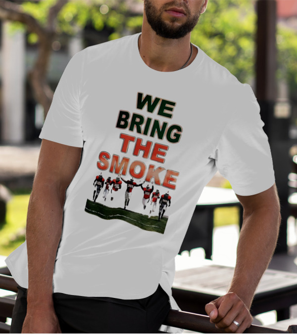 We Bring The Smoke Football Team Players Running With 305 Jerseys T-Shirt