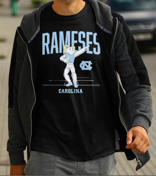 Rameses Carolina Tar Heels Football Mascot T-Shirt