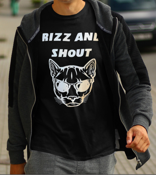 Rizz And Shout Panther With Sunglasses T-Shirt